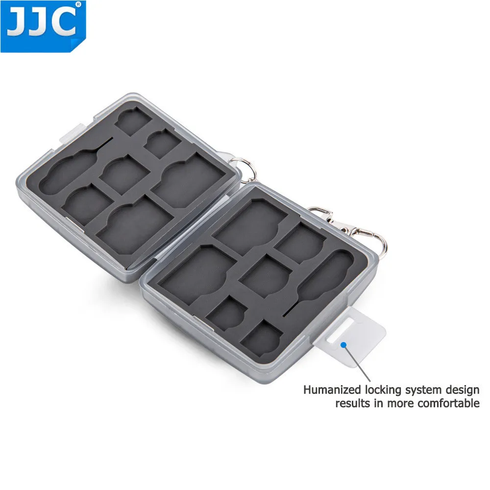 JJC SD CF TF SIM Nano Card Water-Resistant Camera Memory Storage Case Compact Tough Box | Электроника