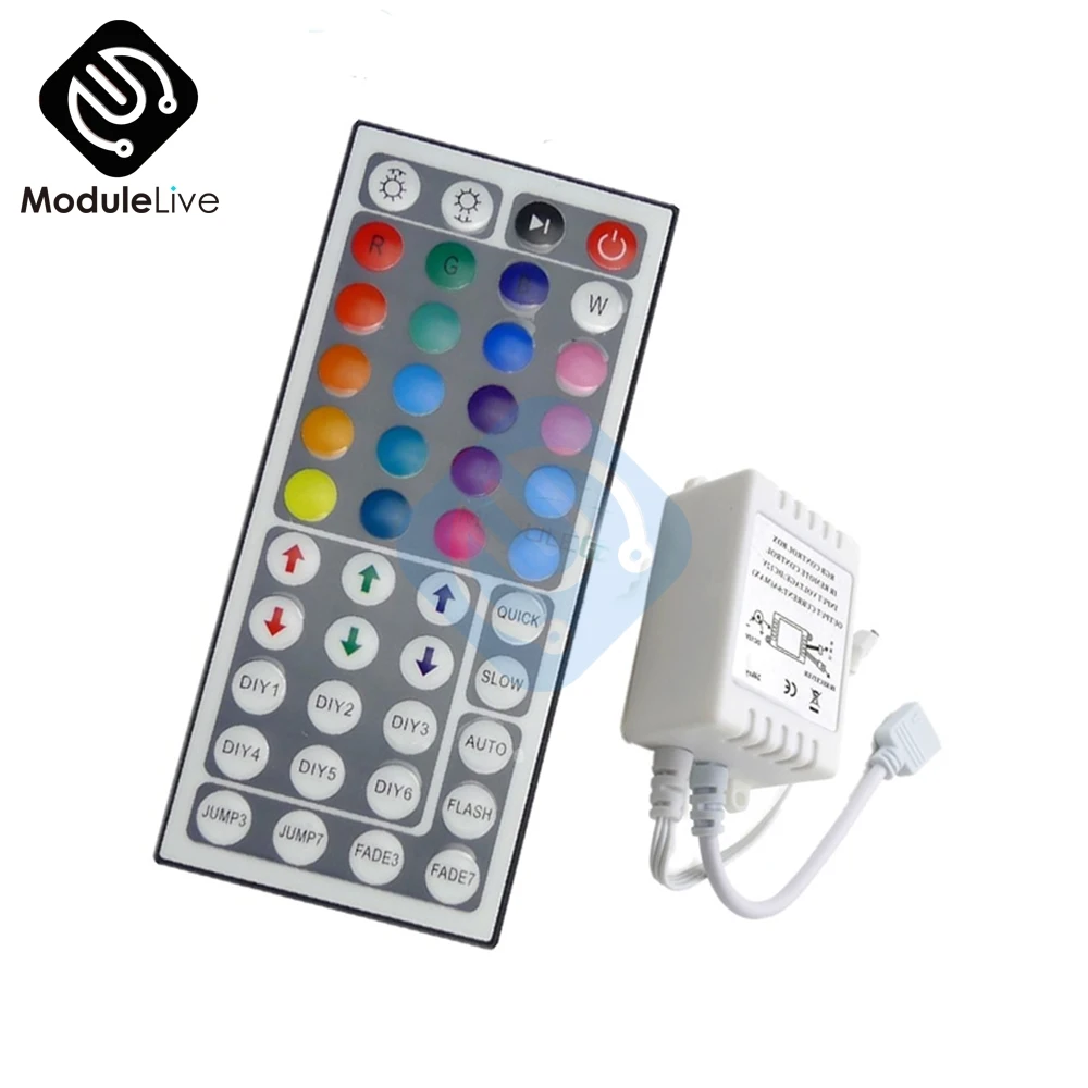 Светодиодный ИК контроллер RGB с 44 клавишами для SMD 3528 5050 светодиодный света пульт