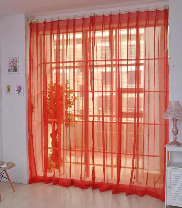 Свадебные украшения на заказ cortinas красные шторы Вышивка Марля гостиная Joyous Экологичные тюлевые занавески, шторы