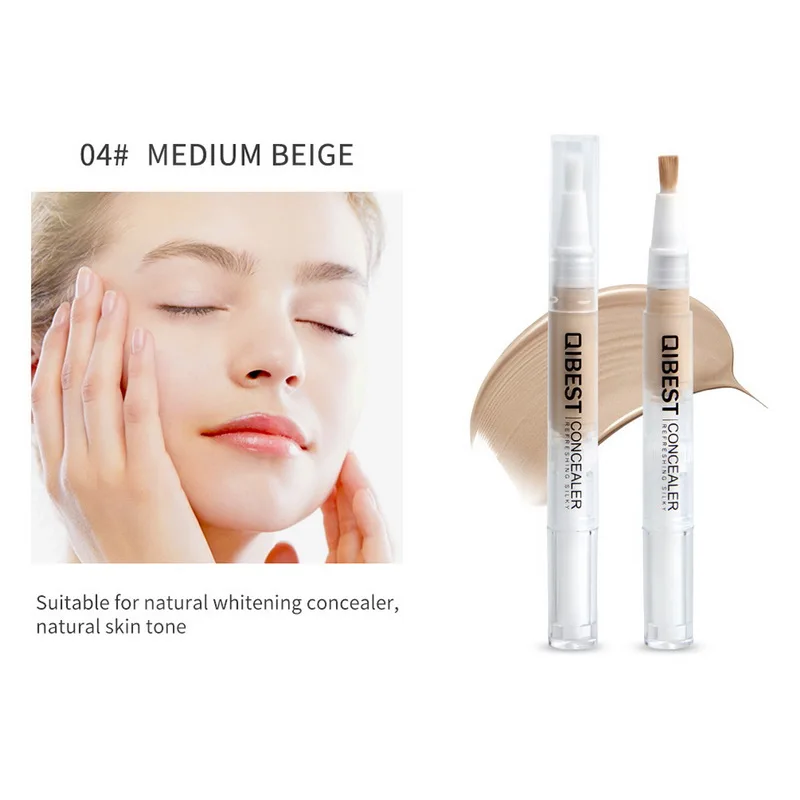 04 medium beige Manooby, полное покрытие, 5 цветов, жидкие консилеры, макияж, консилер, водонепроницаемый, пот, стойкий, Осветляющий, красота, косметика - Цвет: 04 medium beige