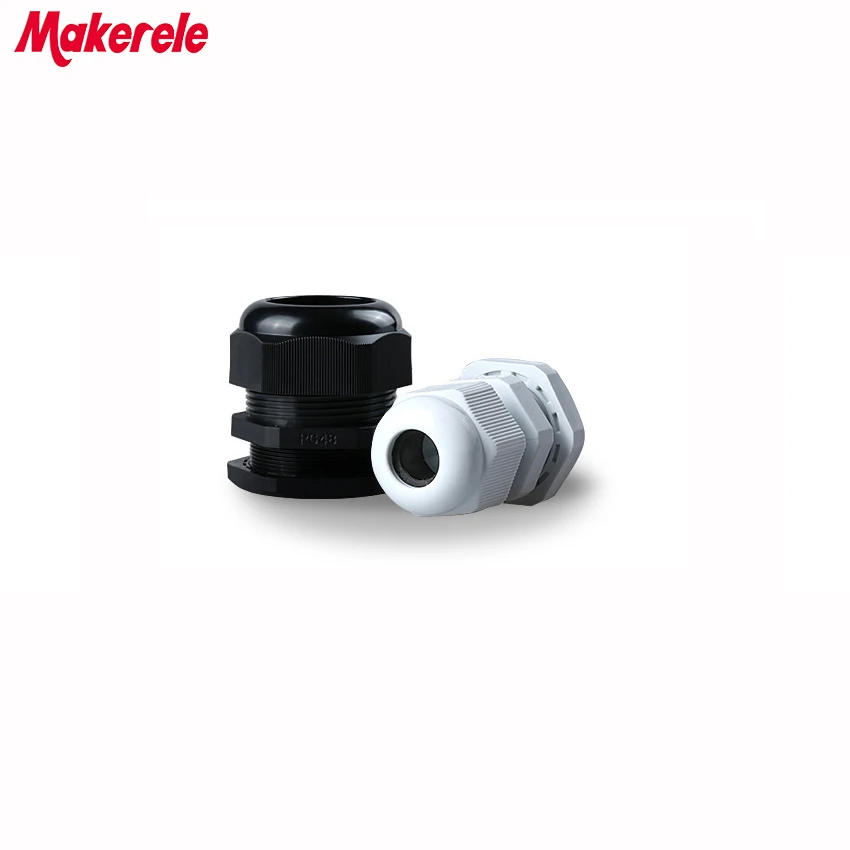 

Cable Glands Plastic Nylon Waterproof 5pcs/lots PG48 Black/white Joints IP68 cable connector for 37-44mm cable