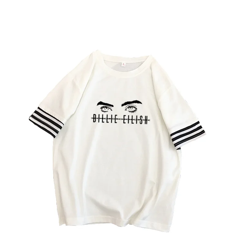 2019 Женская корейская модная футболка с коротким рукавом хип-хоп панк уличная