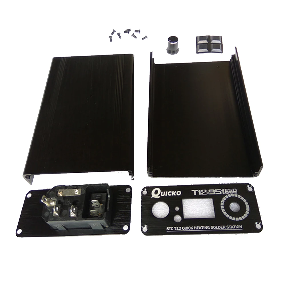 QUICKO STC T12 СВЕТОДИОДНЫЙ Цифровой паяльник DIY комплекты контроллер температуры ver использовать для HAKKO T12 ручка переключатель вибрации