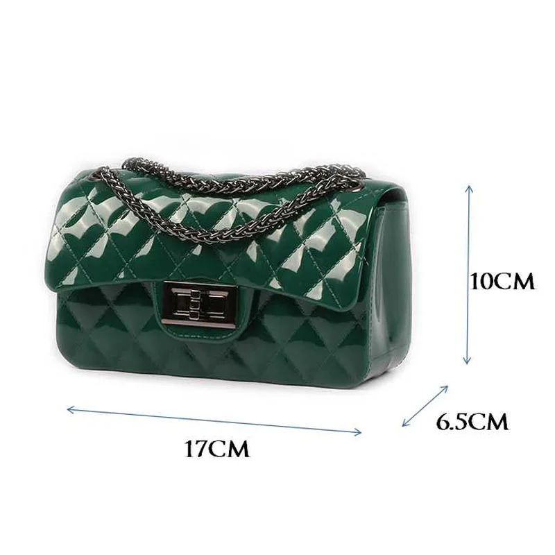 Женские сумки YESIKIMI прозрачные силиконовые через плечо с цепочкой|female handbags|handbag with
