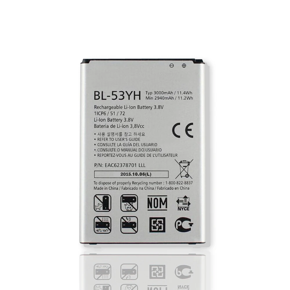 Высококачественный оригинальный сменный аккумулятор для LG G3 F400 F460 D858 D830 VS985 BL 53YH