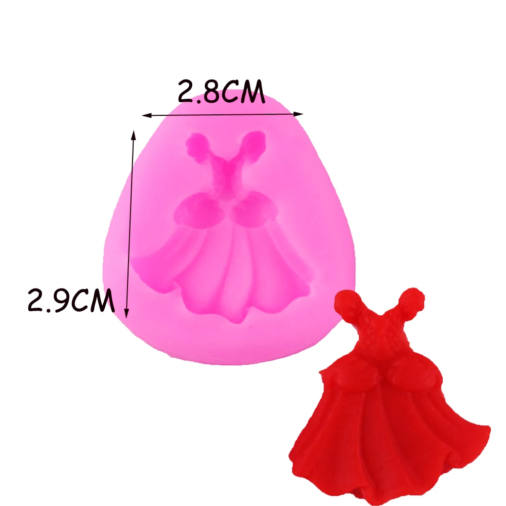 Byjunyeor C103 силиконовая форма юбка принцессы костюм тренера лошадь УФ-смола помадка