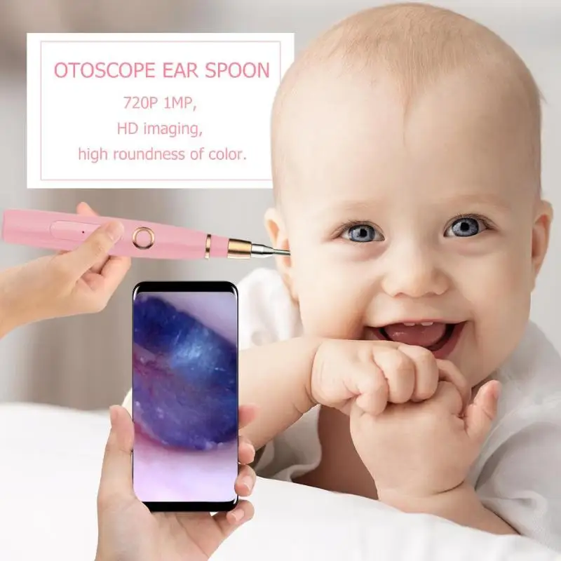 Медицинский отоскоп, Wi-Fi, визуальная очистка ушей, 3,9 мм, HD 720 P, камера для ушей, эндоскоп, инструмент для ухода за ушами