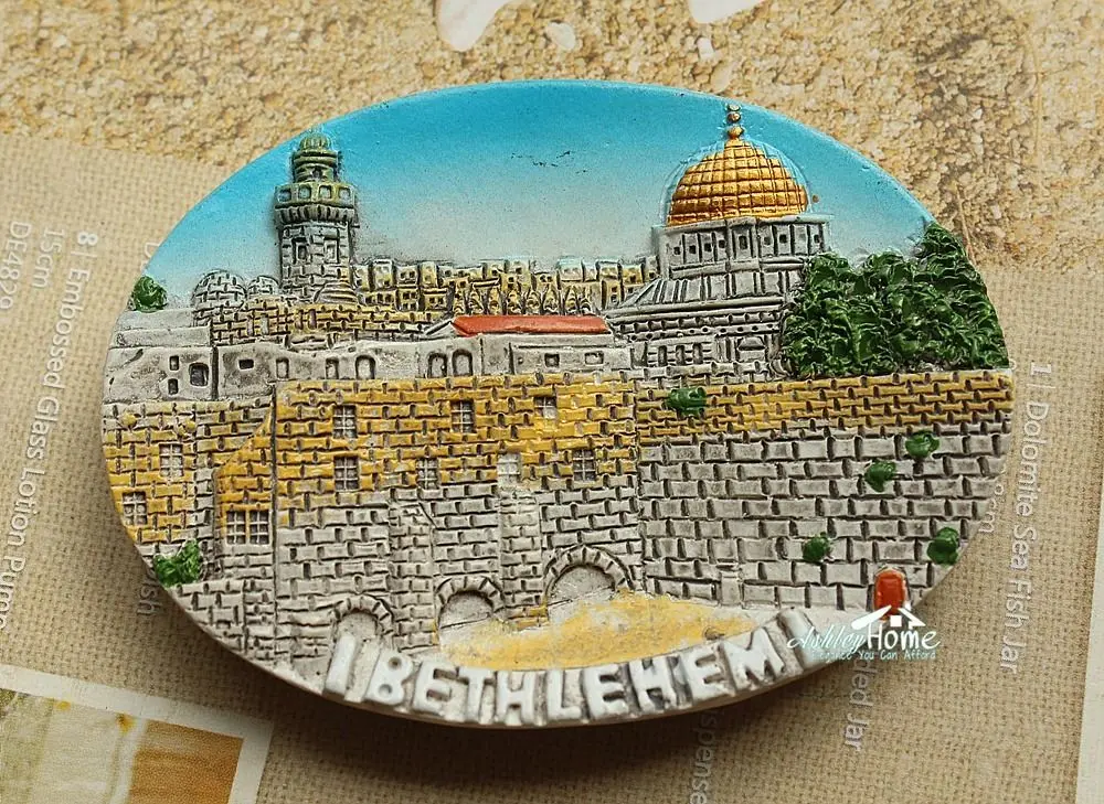 Палестинского Вифлеем туристических путешествий Сувенир 3D смолы магнит на