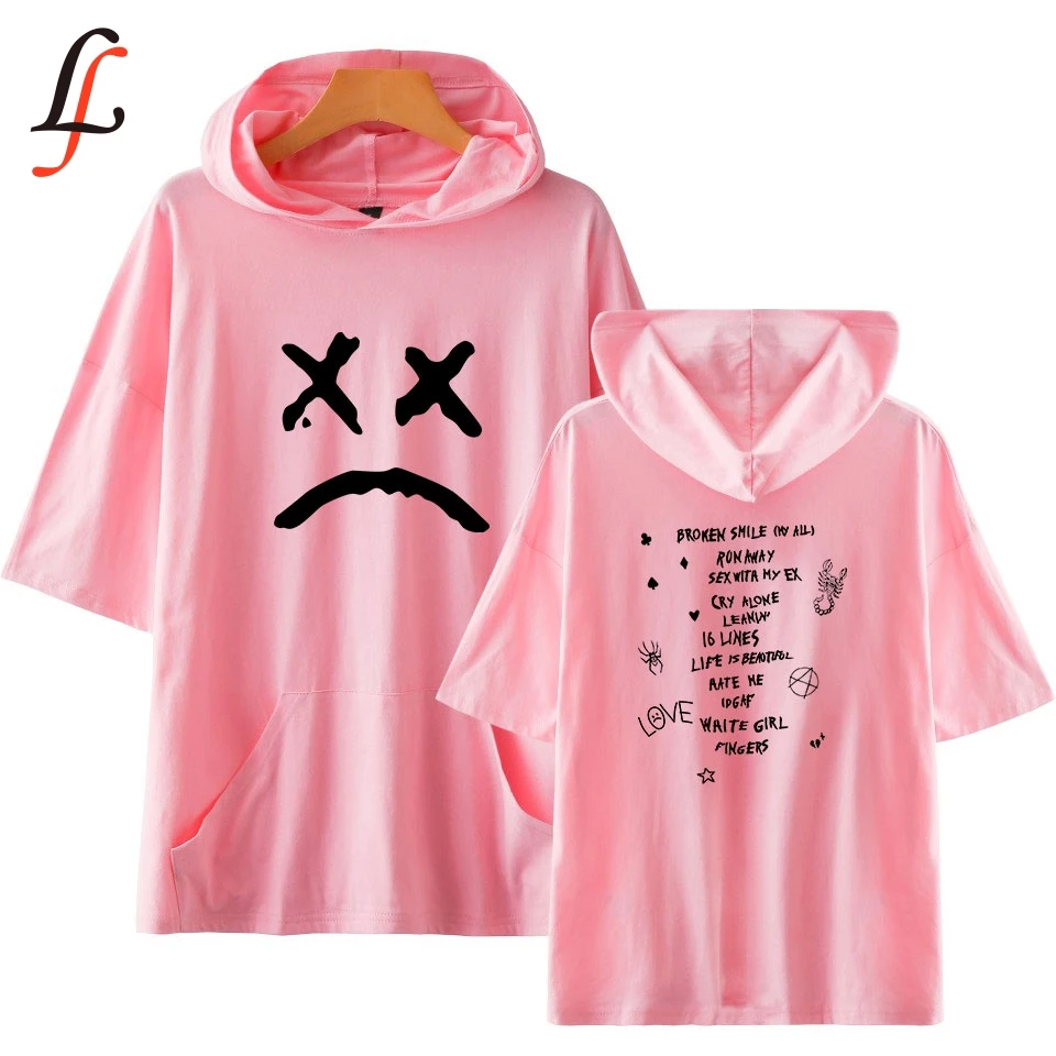 Lil открытым harajuku женские толстовки футболка классная с замком молнией лето/осень