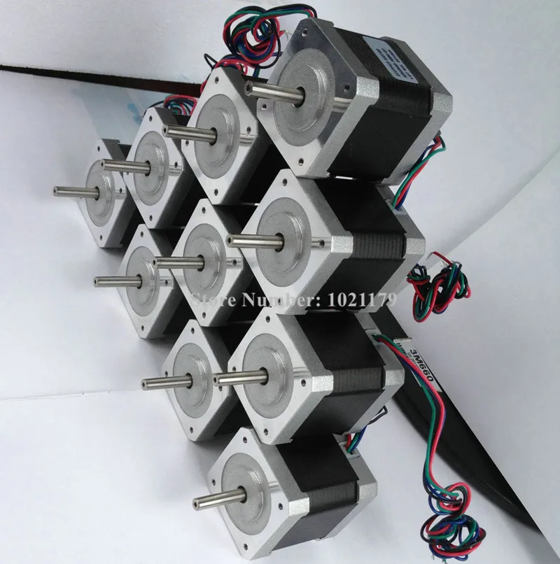 Шаговый двигатель NEMA 17 48 мм 1.7A 42BYGH 17HS8401 2 8 V фазы 4 свинцовый шаговый для CNC X Y Z|motor