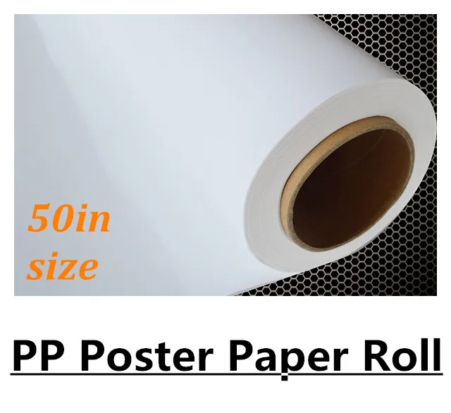 

50 "* 50 м широкоформатный Печатный ПП рулон бумаги для стенда плаката