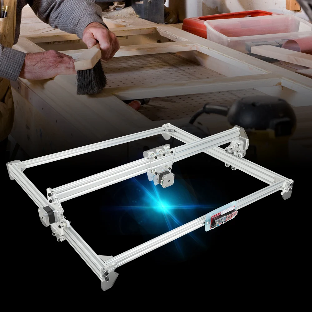 4000mw 50x65 cm 3D лазерная гравировальная машина DC 12V DIY Лазерный Гравер Настольный