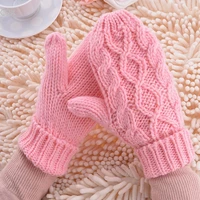 mwoiiowm free shipping warm winter gloves women mittens 8 color woman ladies lovely knitted gloves girls gift 24