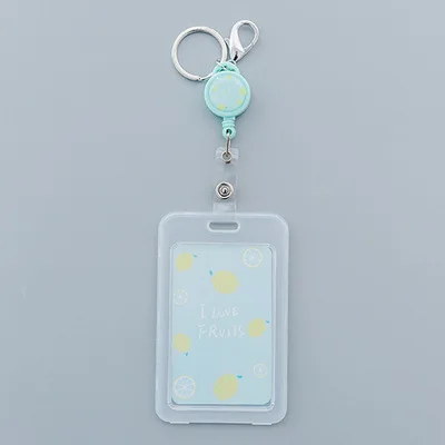 Kawaii Единорог выдвижной держатель карточек медсестры доктор выставка потяните ключ кличка карты бейдж держатель школьные офисные принадлежности