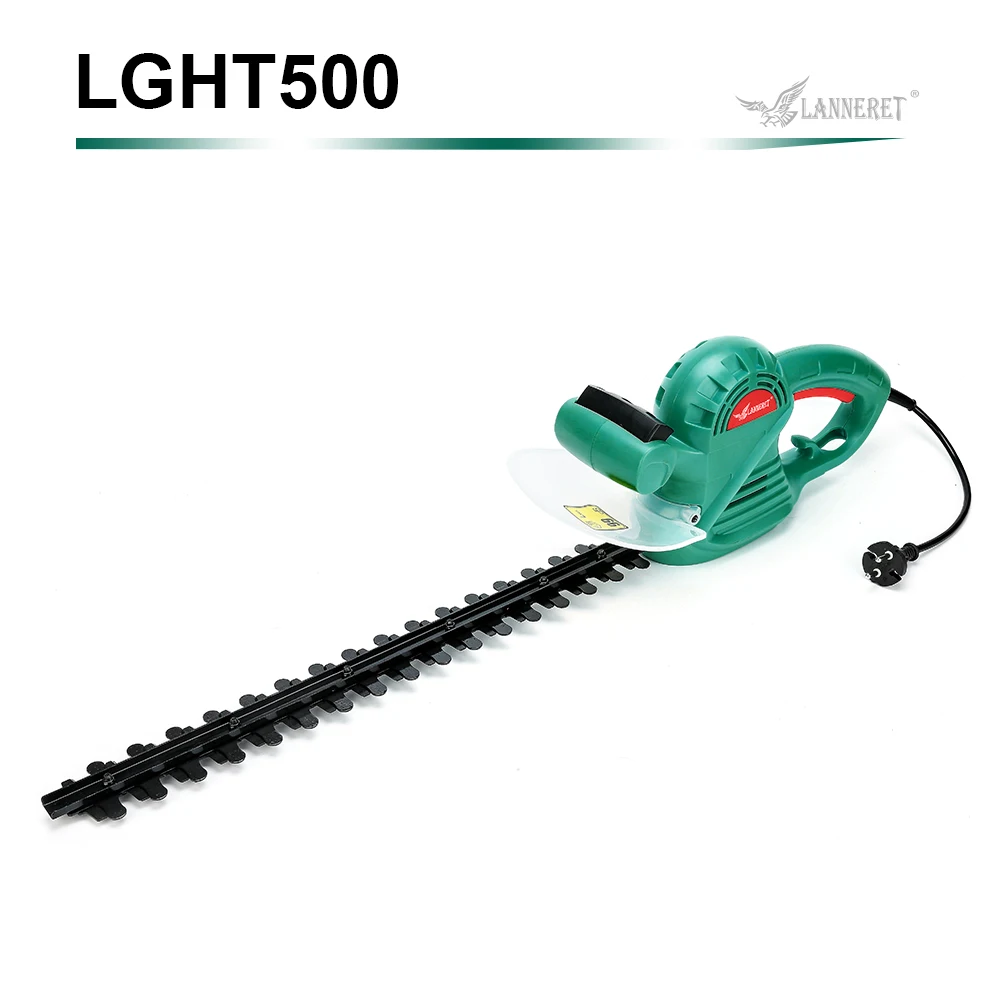 DARK GREEN LANNERET 500 Вт хедж триммер AC Электрический 510 мм газонокосилка машина с двумя ручками переключатель безопасности садовый инструмент - Цвет: DARK GREEN