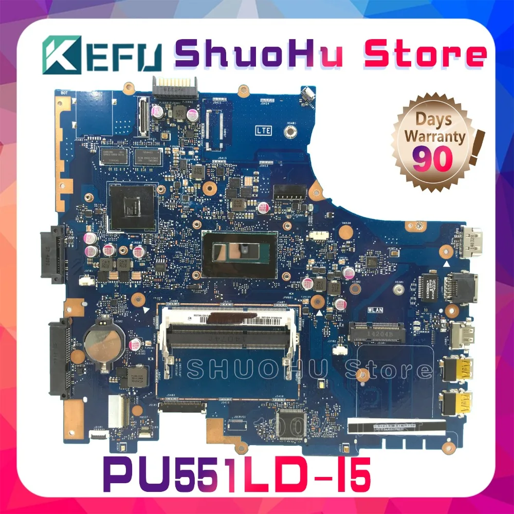 

KEFU For ASUS PU551LA PU551L PU551LD PRO551L I5 Laptop Motherboard Tested 100% work original Mainboard