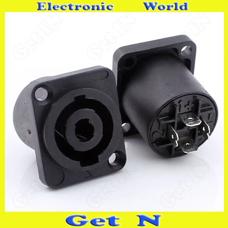 10 шт. 4 полюсный профессиональный стерео гнездо с квадратным шасси