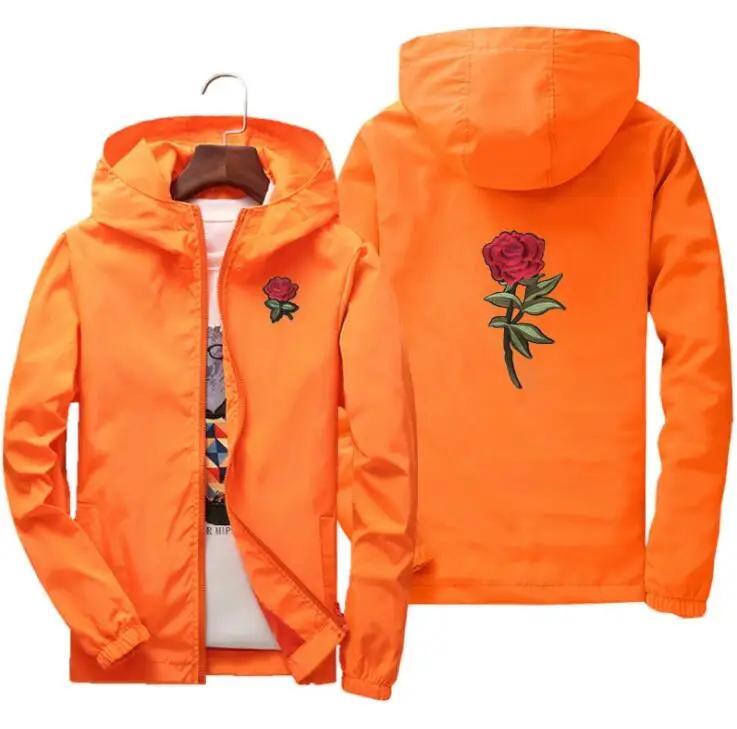 

yizlo rose jacket windbreaker men women jaqueta masculina spring autumn college jackets