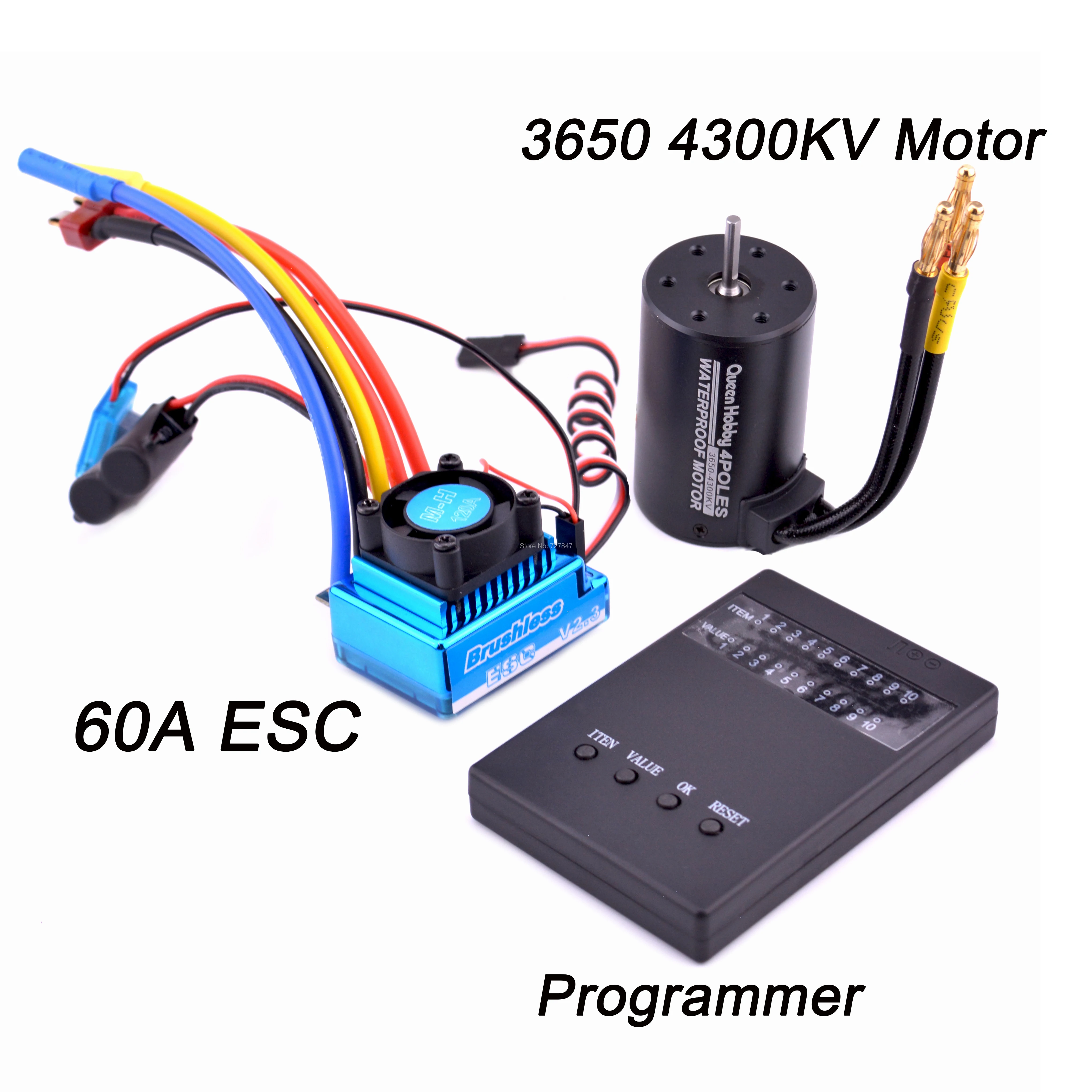 Новинка бесщеточный Электрический контроллер скорости 45A 60A 80A 120A ESC 3650 3900kv/ 4300kv