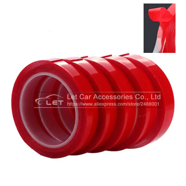 5 шт./лот прозрачный двухсторонний акриловый Поролоновый клей 3 метра Длинная