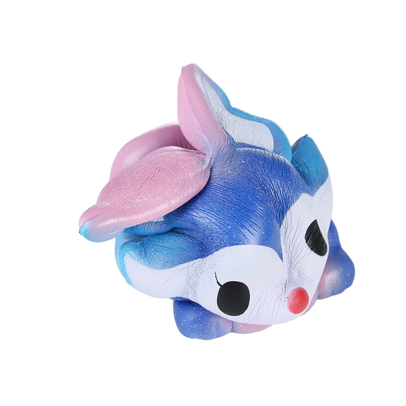 Анти стресс Kawaii синий кролик Pu Забавные игрушки новинка Squishy слизь замедлить рост