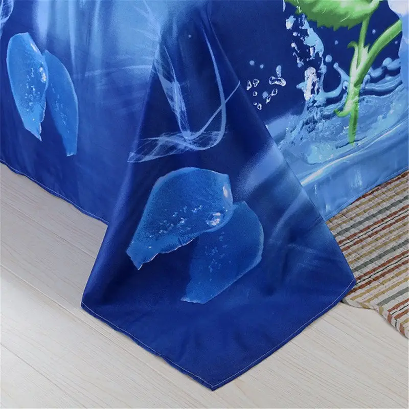 Новейший 3D комплект постельного белья с зернистой розой пантера королева 4 Шт