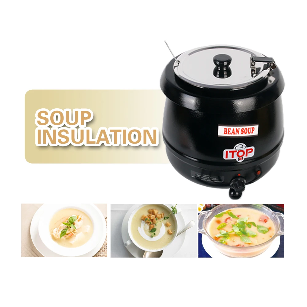 ITOP коммерческий 5 7л/10л Электрический суповый чайник суповые горшки с крышками