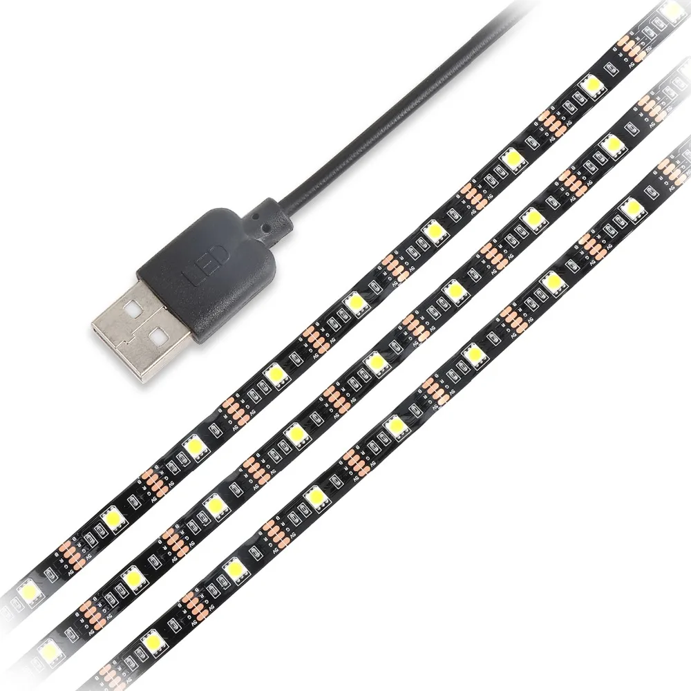 5V с питанием от USB светильник RGB 5050 SMD гибкий светодиодный затемнения лента один