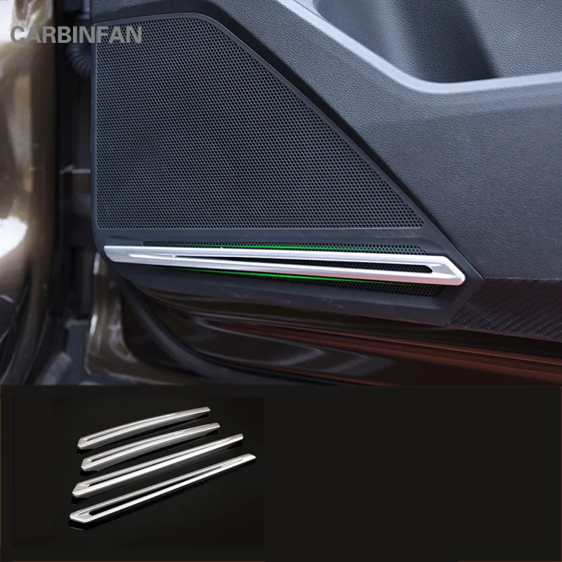 ABS хромированный интерьерный дверь аудио стерео динамик крышка отделка наклейка