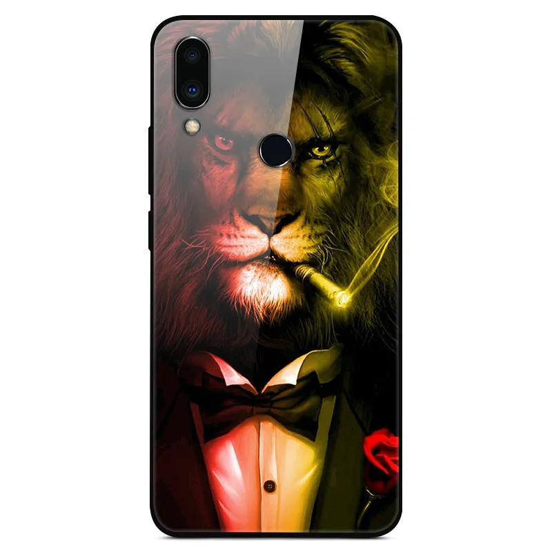 Чехол из закаленного стекла для Meizu Note 9, мягкий бампер, 3D мраморный принт с животными, Funda для Meizu Note 9, Note9, M9, Note, чехол для телефона
