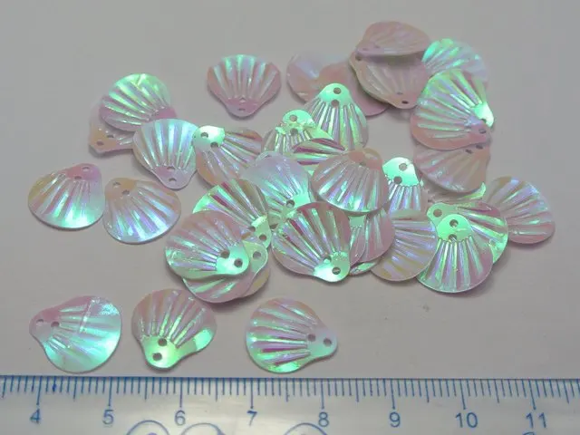 

1000 White Shell loose sequins Paillettes Top Hole sewing Wedding craft