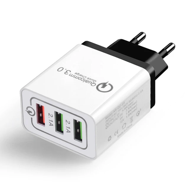 EU black CAFELE USB зарядное устройство 18 Вт Быстрая зарядка 3,0 быстрое зарядное устройство EU штекер зарядное устройство адаптер для iPhone samsung Xiaomi huawei - Тип штекера: EU black