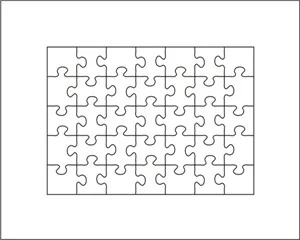 

Puzzle die 5"x7"-35pcs thickness 23.8mm