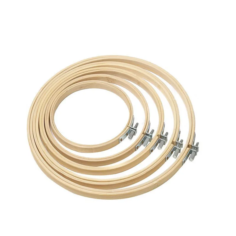 

10-30cm Round Wood Cross Stitch Embroidery Hoop Sewing Tool Bamboo Embroidery Hoop Ring Frame Craft Handy DIY Sewing accessories