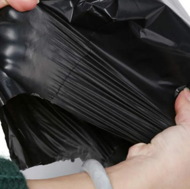 Оптовая продажа 40*55 см черный цвет большие полиэтиленовые пакеты для
