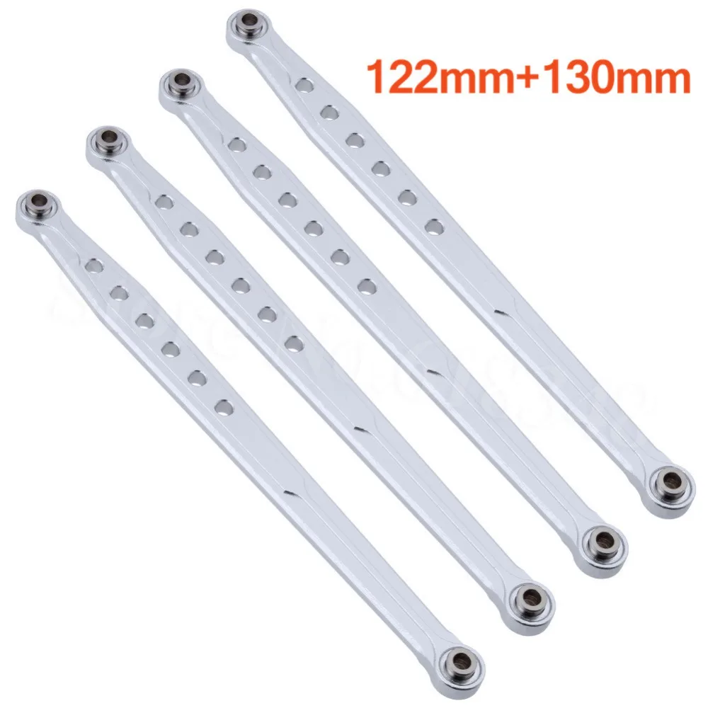 

For AXIAL SCX10 Wrangler RTR Aluminum Rear Lower & Upper Links Parts Length 122mm & 130mm AX80043 1/10 Rock Crawler 4WD