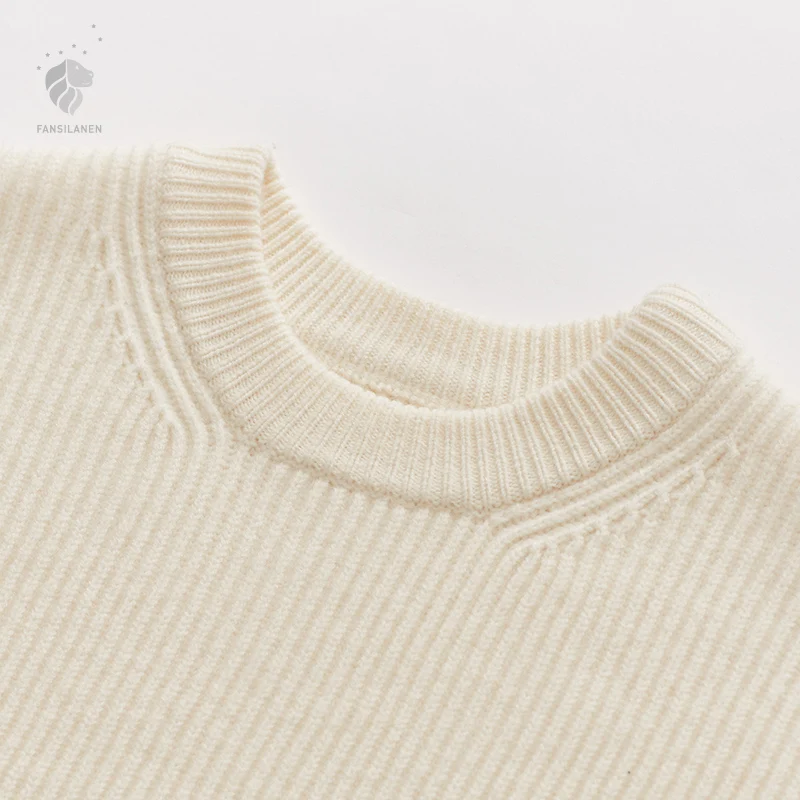 FANSILANEN 2019 New Arrival Fashion Autumn/Winter Solid Pink Beige Bohemian Women Work Casual Sweater And Pullovers Z72123 | Женская