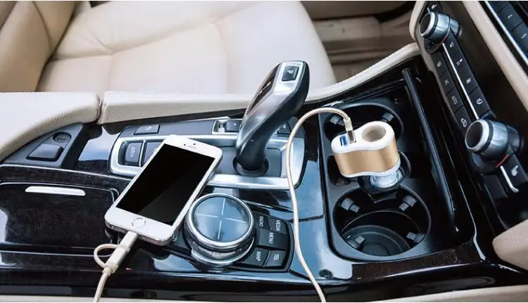 vehicle-mounted Dual USB port charger Output 12V-24V. input 5V-3.1MA. Convenient for Mitsubishi Grandis Outlander Pajero | Автомобили и