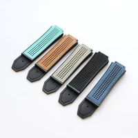 the latest leather breathable strap for hengbao men 25mm business casual strap watch accessories