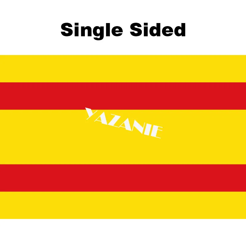 Single Sided YAZANIE любой размер второй Испанский флаг с звездами международных отряд торговый морской флаг Испании(1931-1939) флаги - Цвет: Single Sided