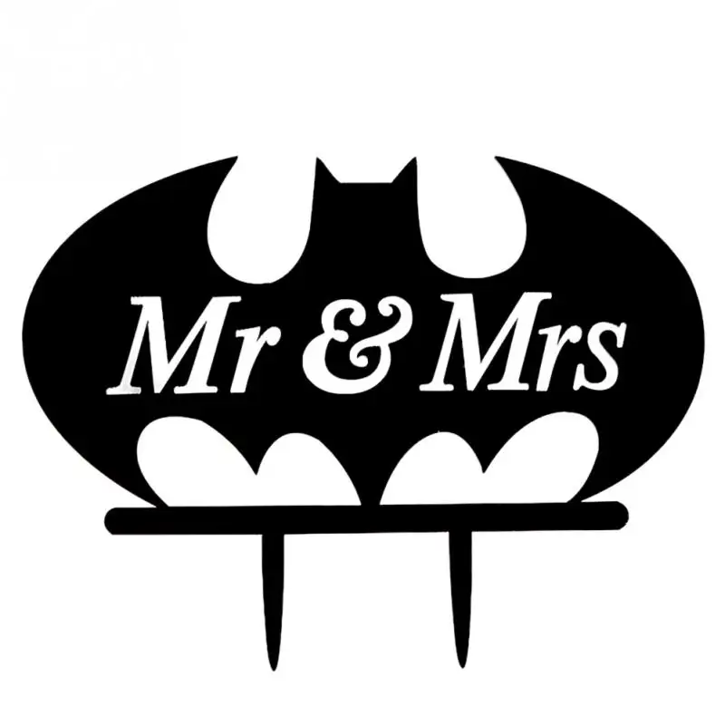 Кекс Вставлена Карта Письма Летучие Мыши Торт Топпер Украшения Инструменты