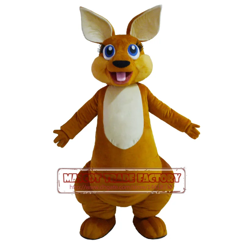 Лидер продаж костюм талисман для взрослых симпатичный кенгуру маскарадный на