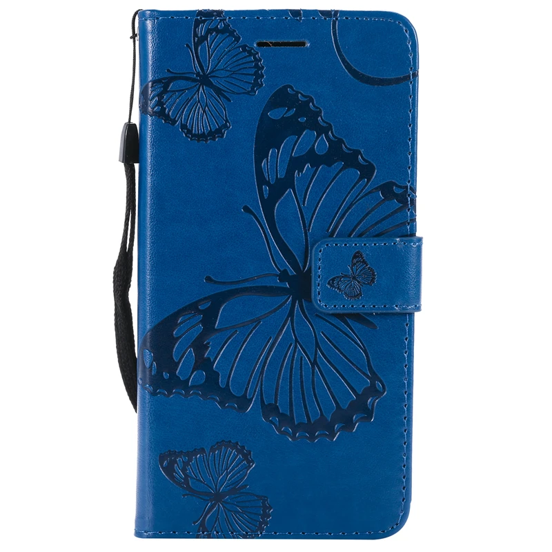 High Quality 3D Butterfly Flip Case For Sony Xperia XZ2 Compact PU Leather+Silicone Wallet Cover Phone | Мобильные телефоны и