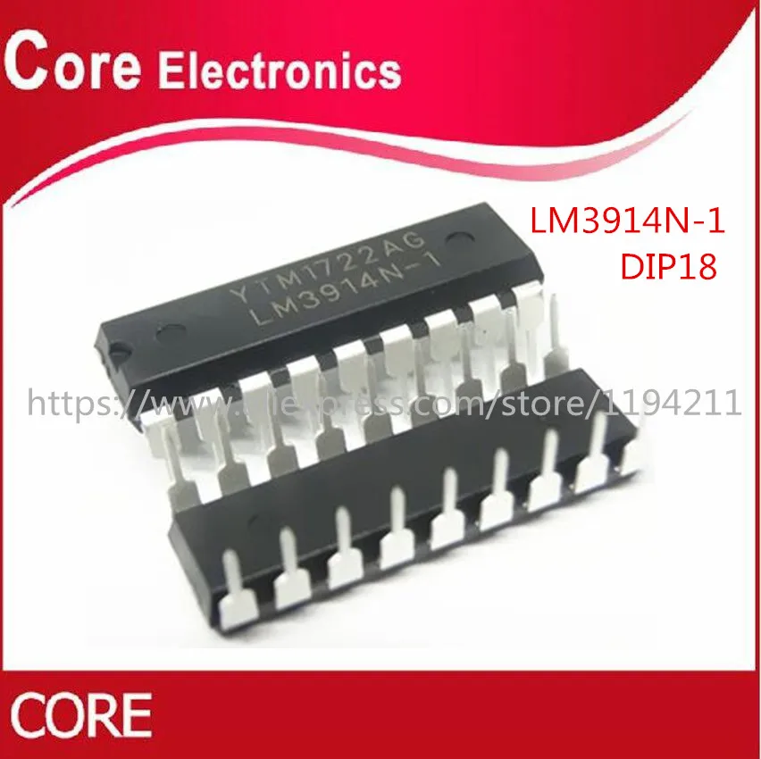 100 шт. LM3914N 1 DIP18 LM3914 новый оригинальный|Интегральные схемы| |