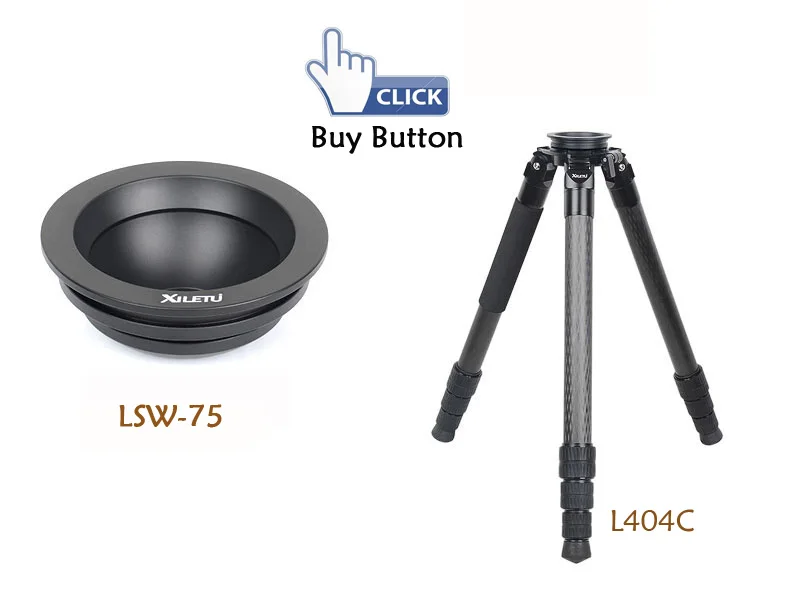 XILETU LSW-75 75 мм алюминиевый сплав штатив шаровой адаптер чаша для Gitzo Manfrotto Sachtler видео головка жидкости