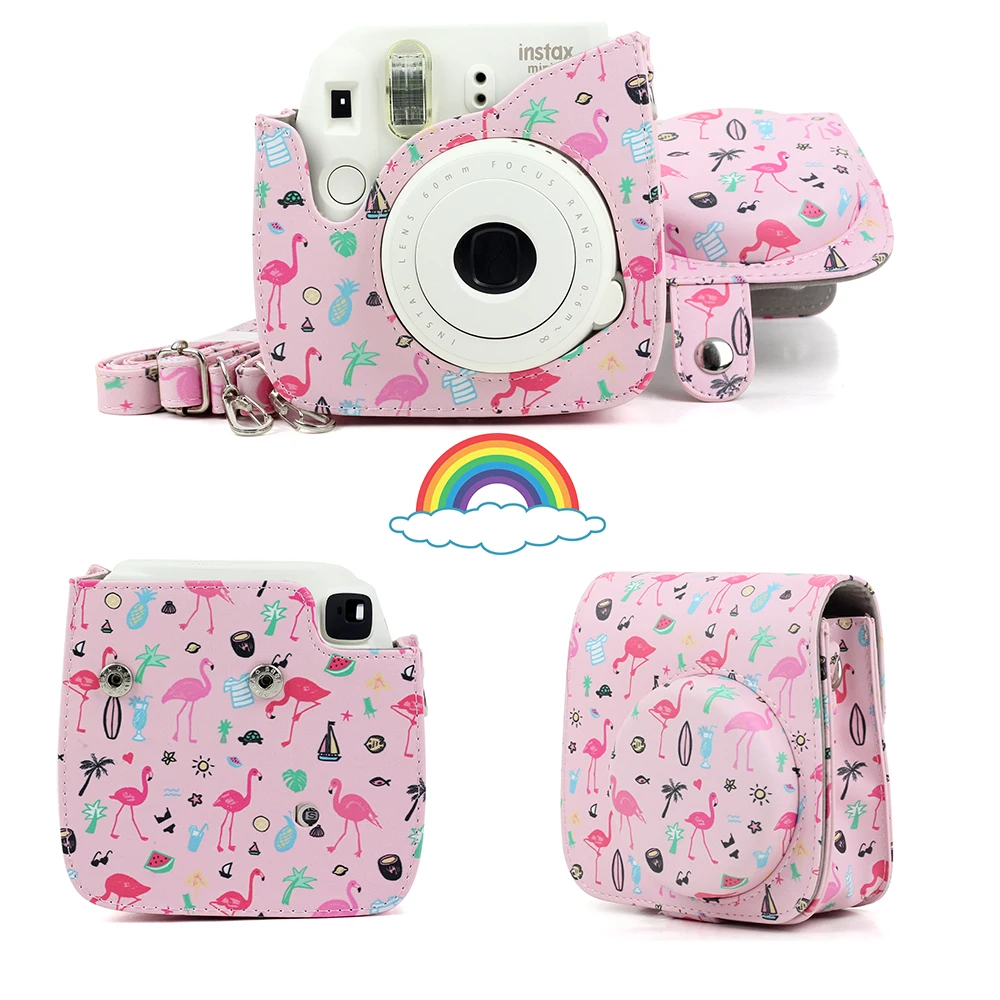 Fujifilm Instax миниатюрная сумка под камеру CasePU кожаный чехол с плечевым ремнем для Instax Mini 9 Mini 8 8+ камеры мгновенной пленки