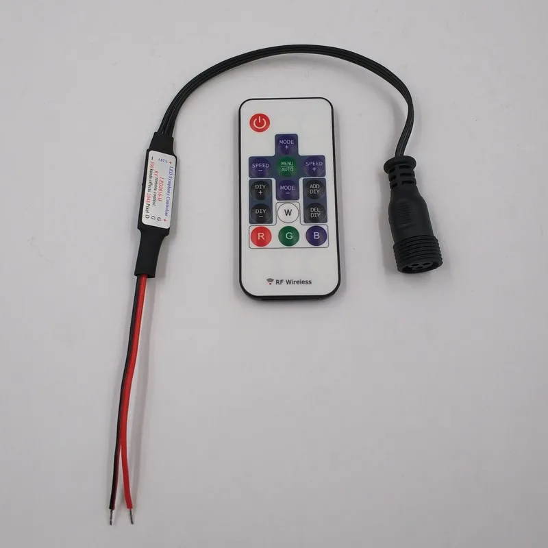 ETOP Mini RF wireless LED pixel controller DC5V-24V Test Controller with 13.5mm Female connector 2048 pixels controlled max | Лампы и