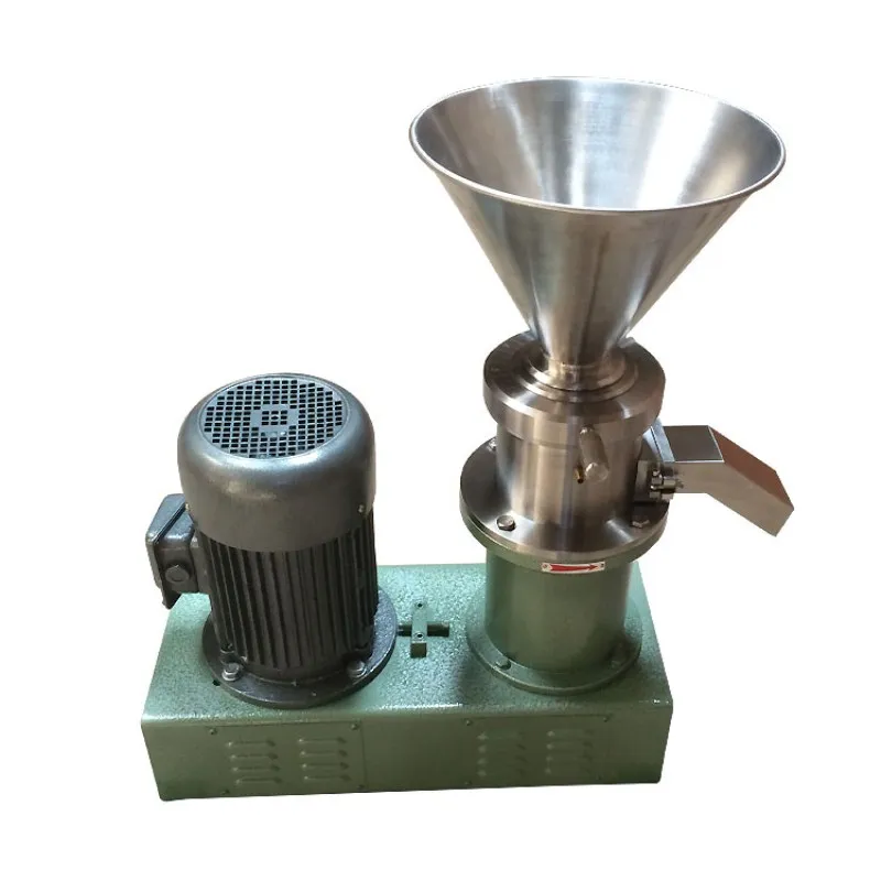 

JMS130 peanut butter making machine stainless steel colloid mill chili almond sauce cocoa bean grinder maker