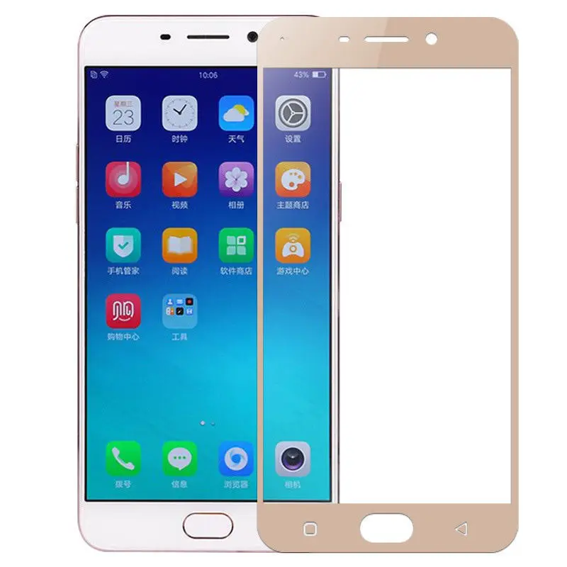 Полное покрытие закаленное стекло для OPPO F1 Plus Защитная пленка экрана