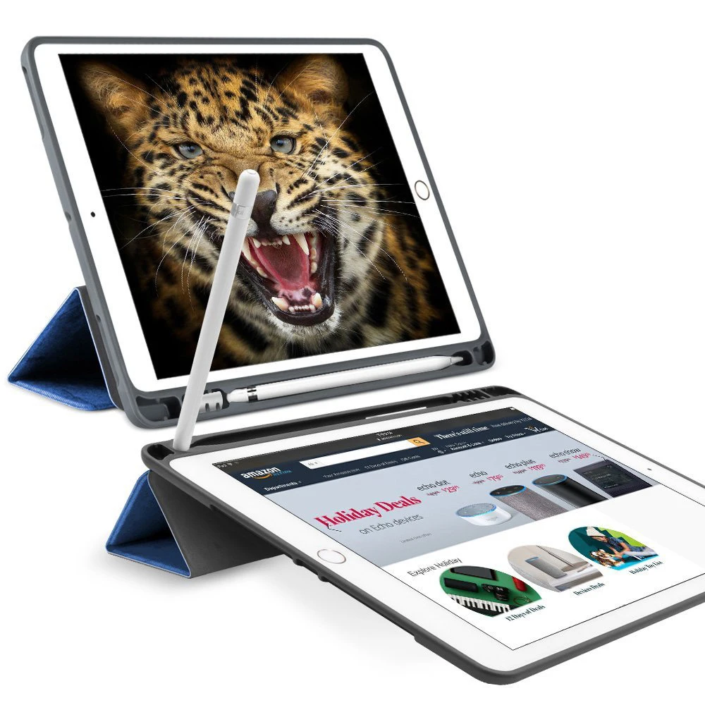 Чехол для iPad 9 7 2018 2017 чехол A1893 A1954 карандаш HolderTablet Мягкая силиконовая задняя
